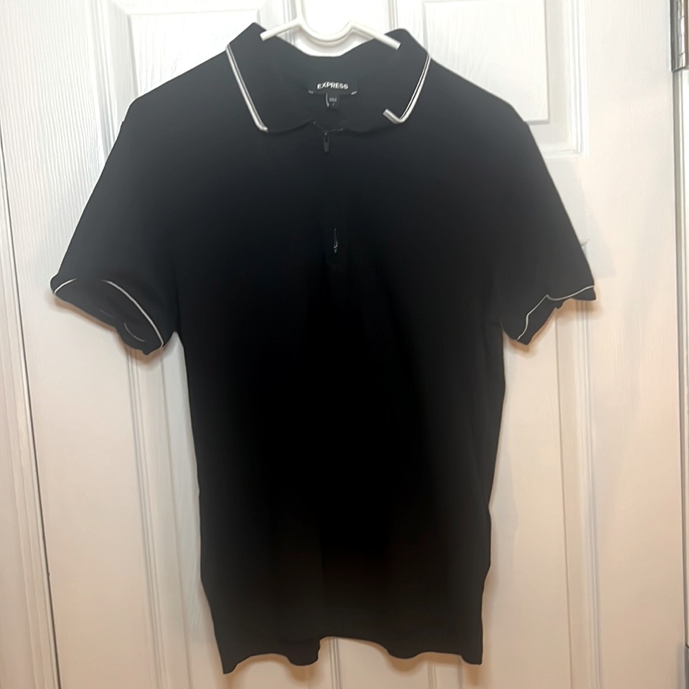 Express men’s large black polo